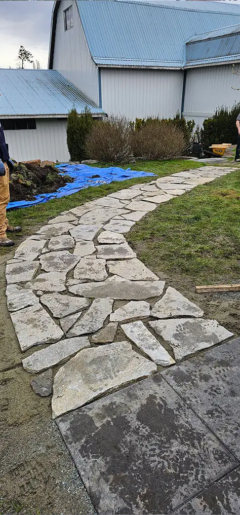 New flagstone path